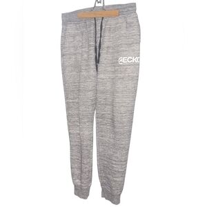 Ecko Unlimited Men's Grey Heathered Sherpa Lined Joggers Size L